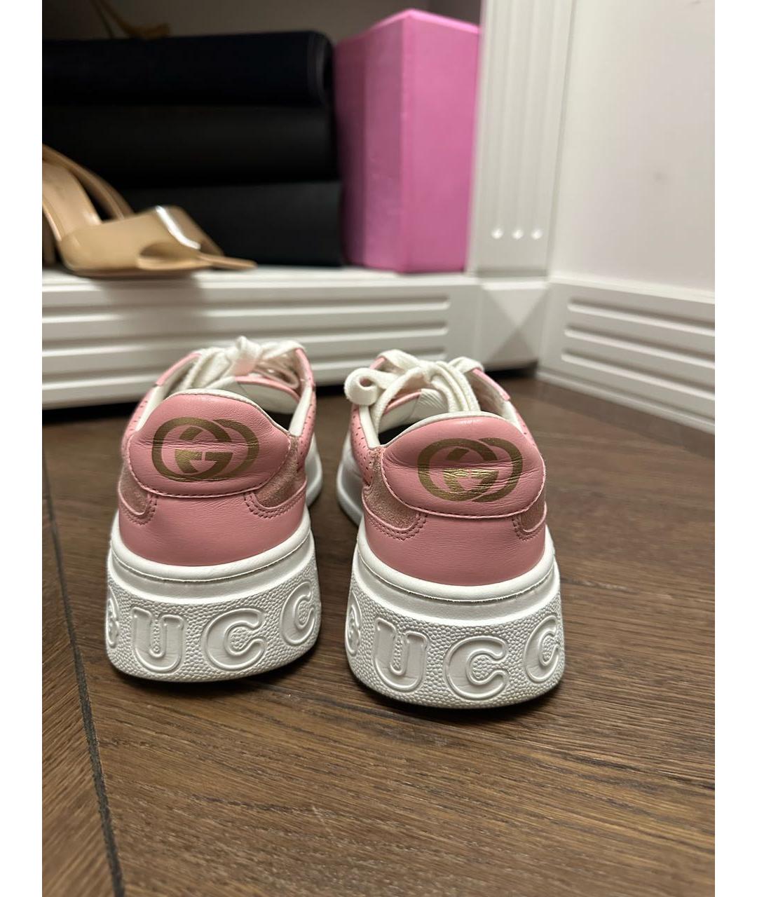 GUCCI Розовые кеды, фото 5