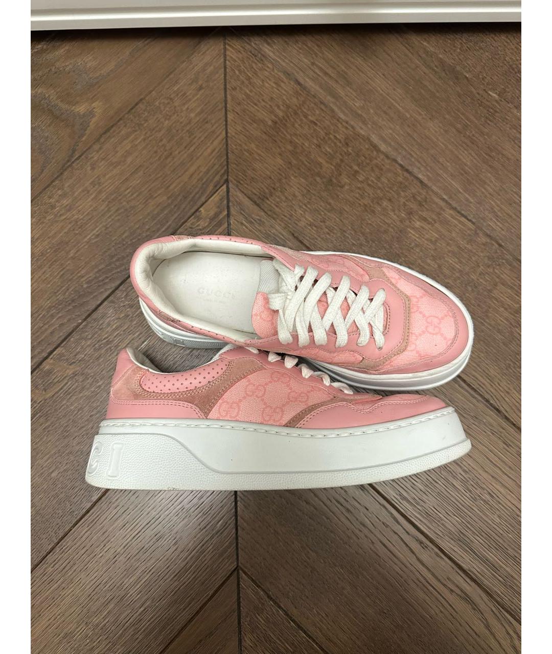 GUCCI Розовые кеды, фото 3