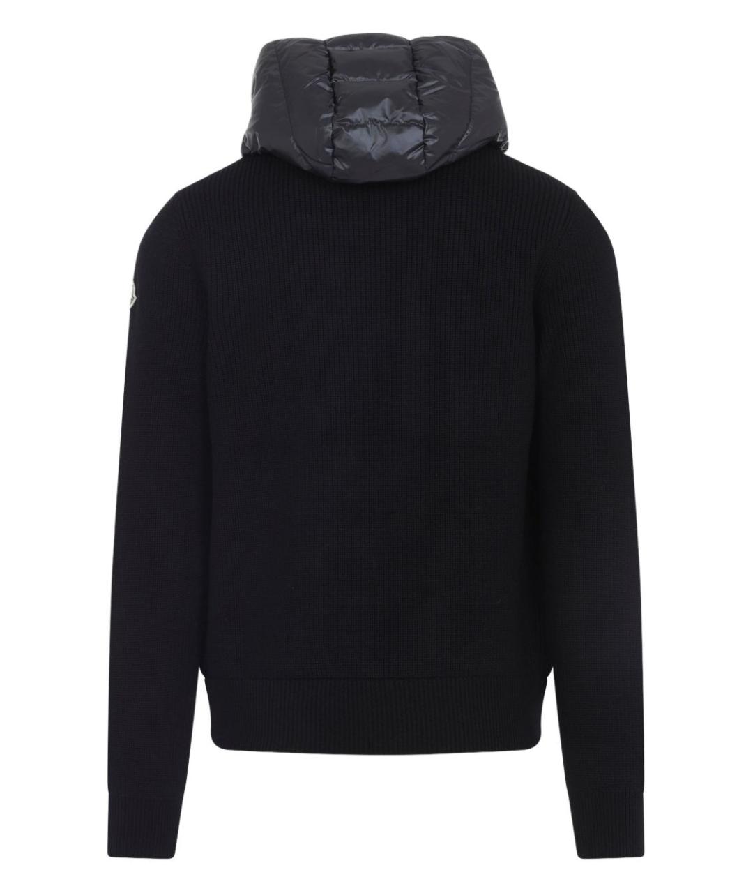 MONCLER Черная полиэстеровая куртка, фото 3