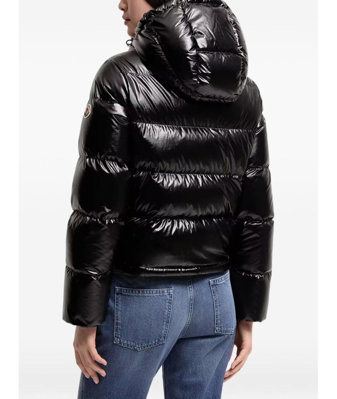 MONCLER Черная полиамидовая куртка, фото 3