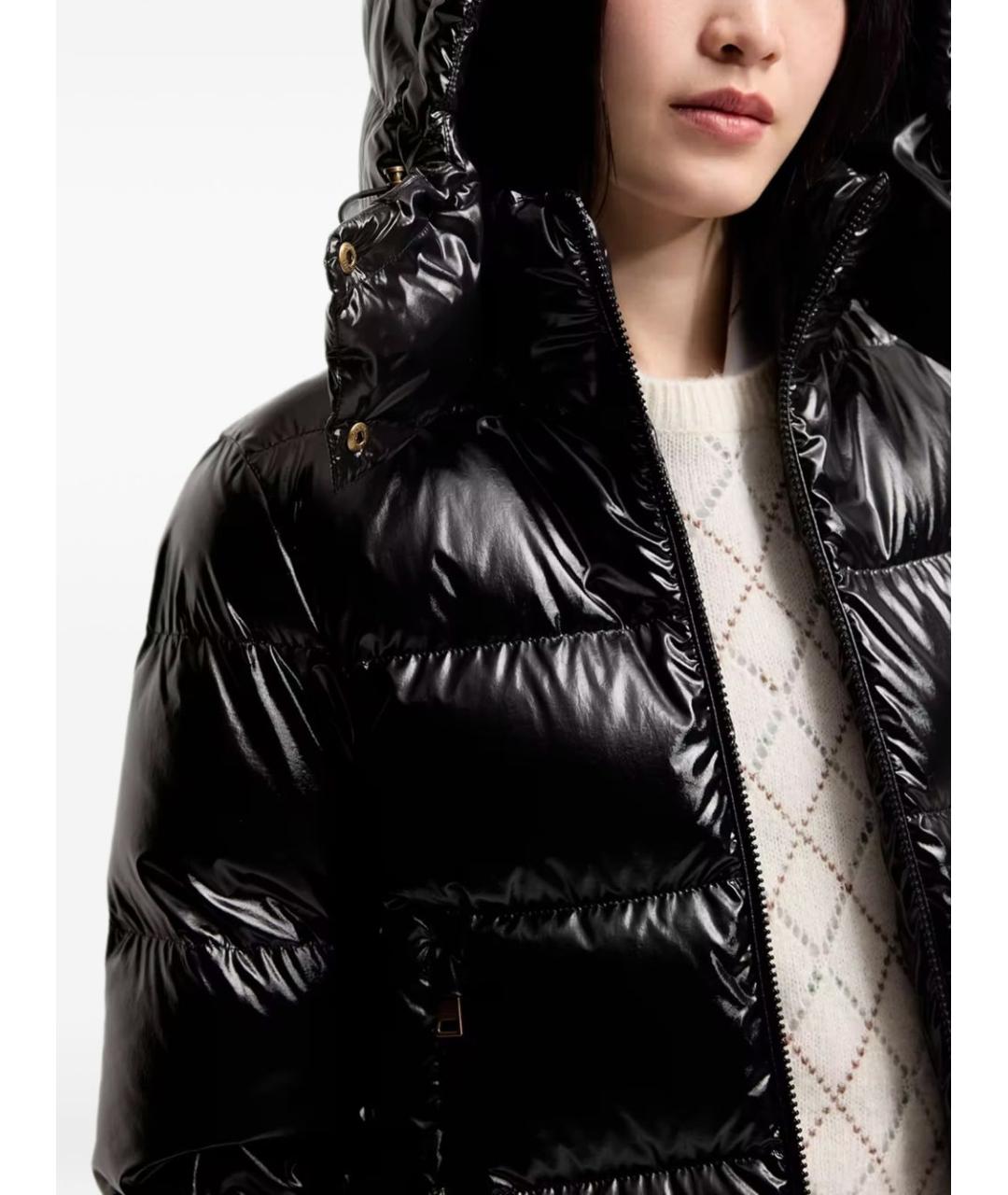 MONCLER Черная полиамидовая куртка, фото 5