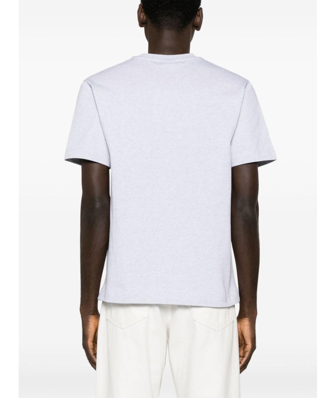 JACQUEMUS Серая хлопковая футболка, фото 4