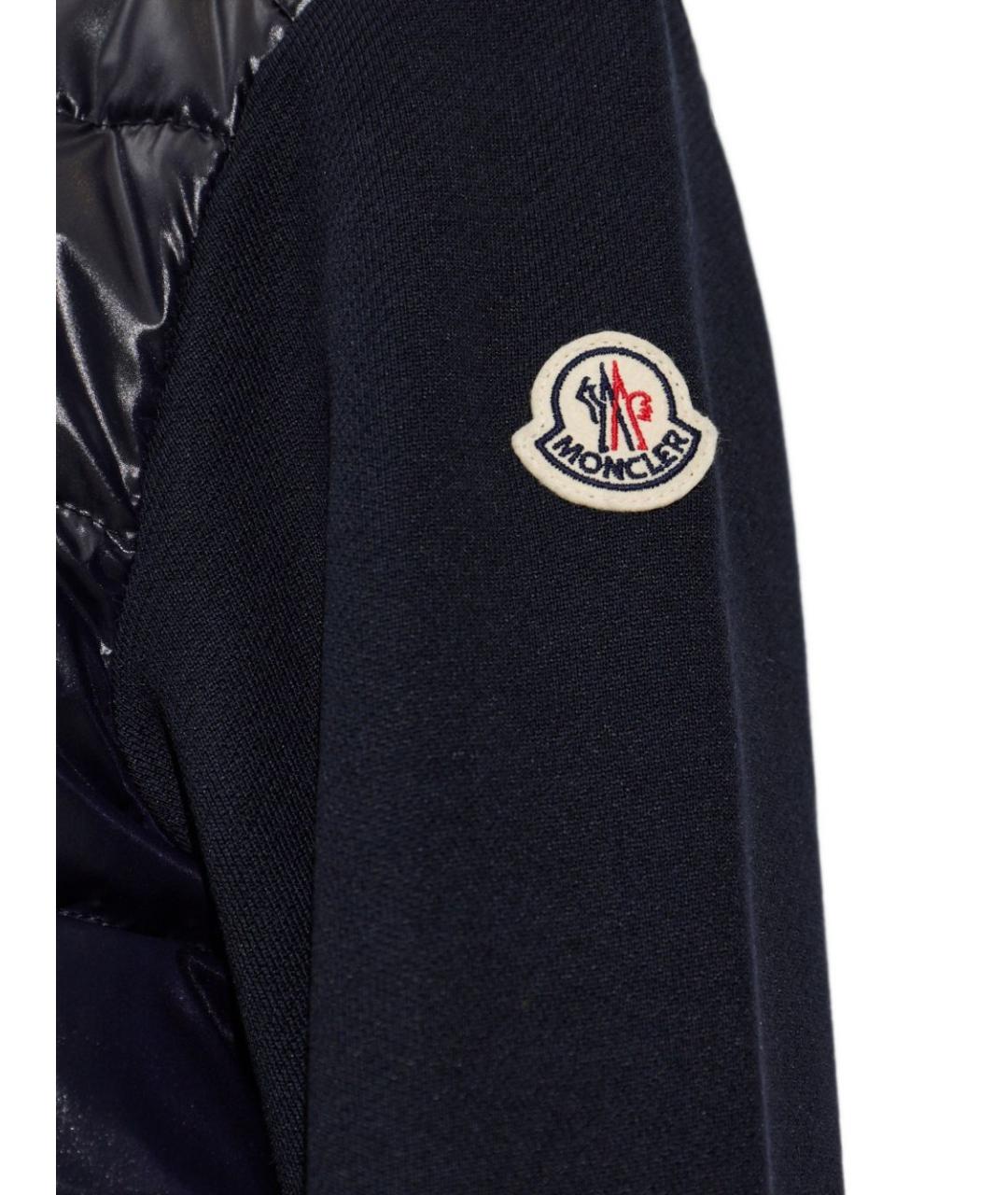 MONCLER Темно-синяя полиамидовая куртка, фото 3