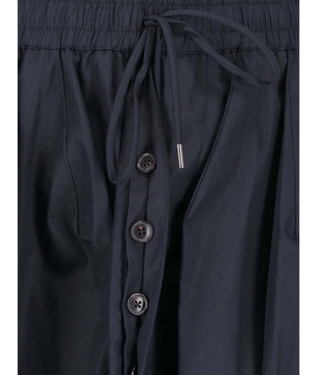 VIVIENNE WESTWOOD Черные хлопковые повседневные брюки, фото 5