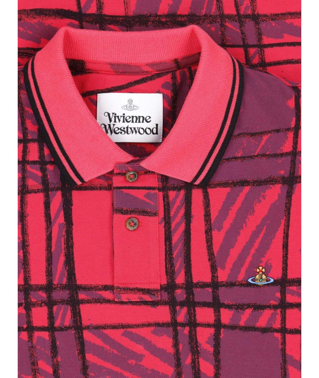 VIVIENNE WESTWOOD Мульти хлопковое поло с коротким рукавом, фото 3