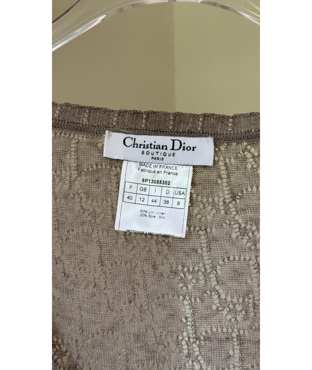 CHRISTIAN DIOR Серый кардиган, фото 6