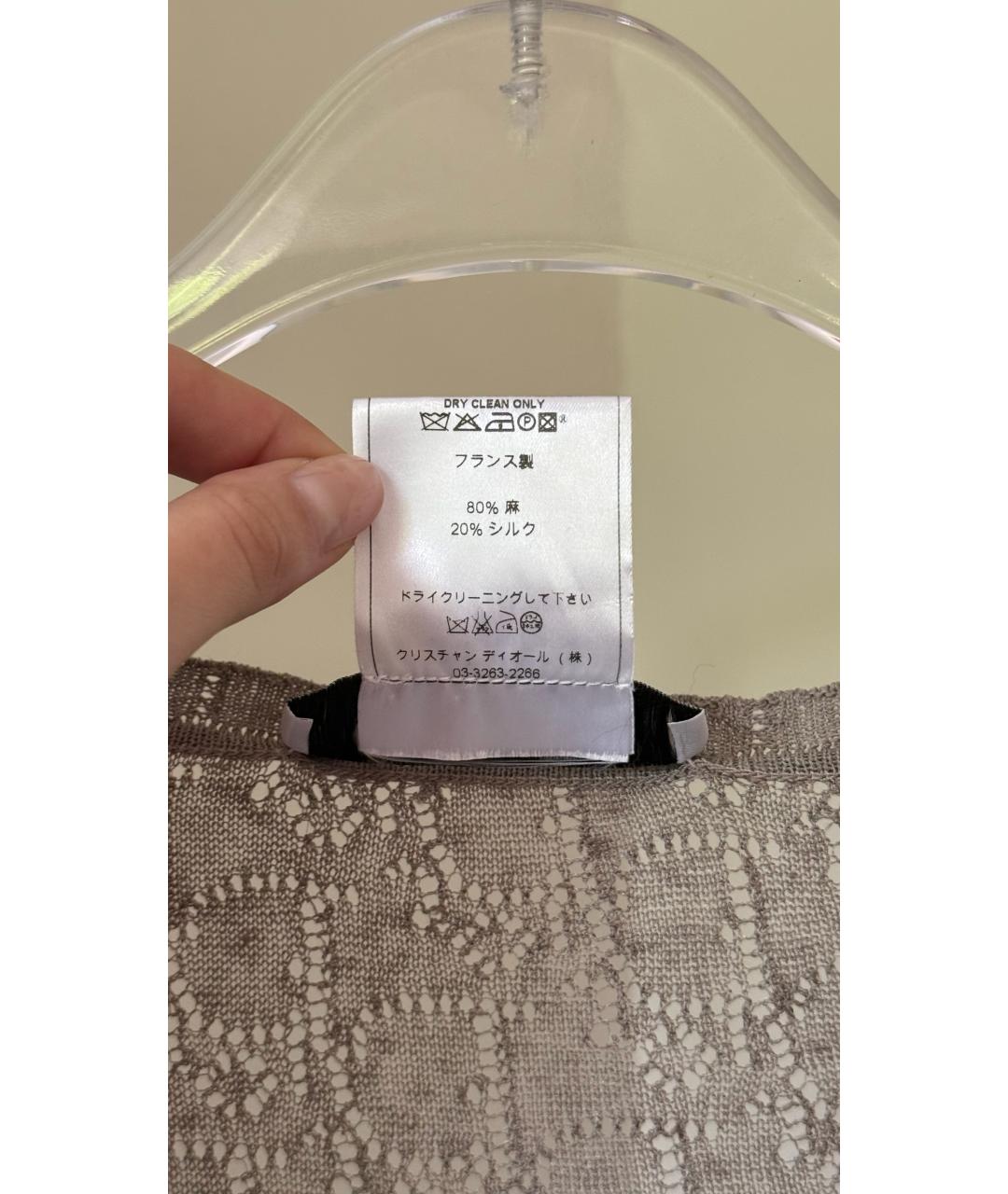 CHRISTIAN DIOR Серый кардиган, фото 7
