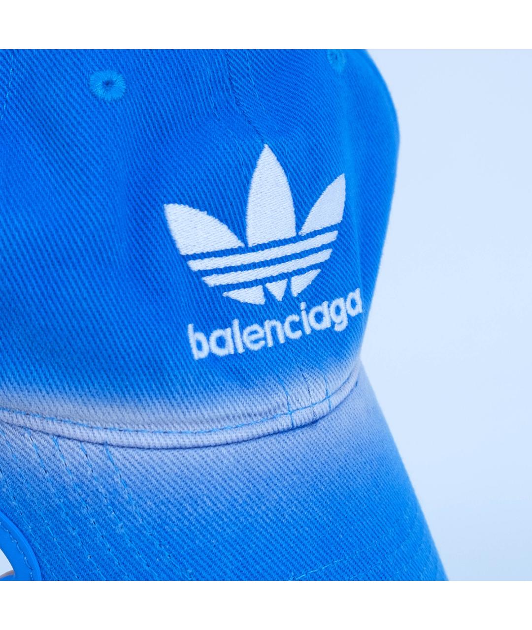 BALENCIAGA Синяя хлопковая кепка/бейсболка, фото 5
