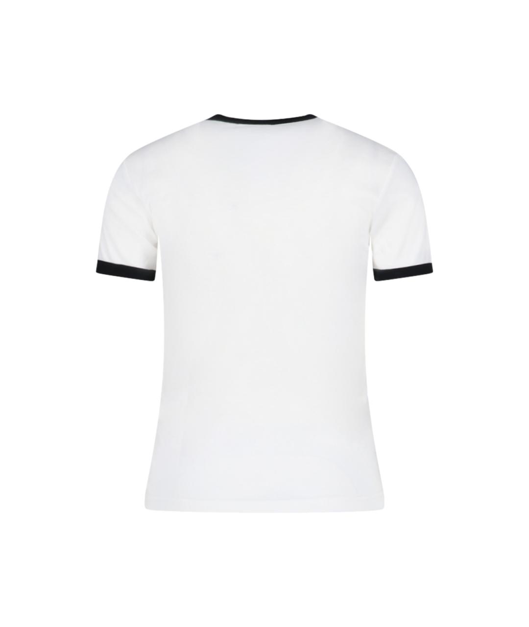 COURREGES Белая хлопковая футболка, фото 2
