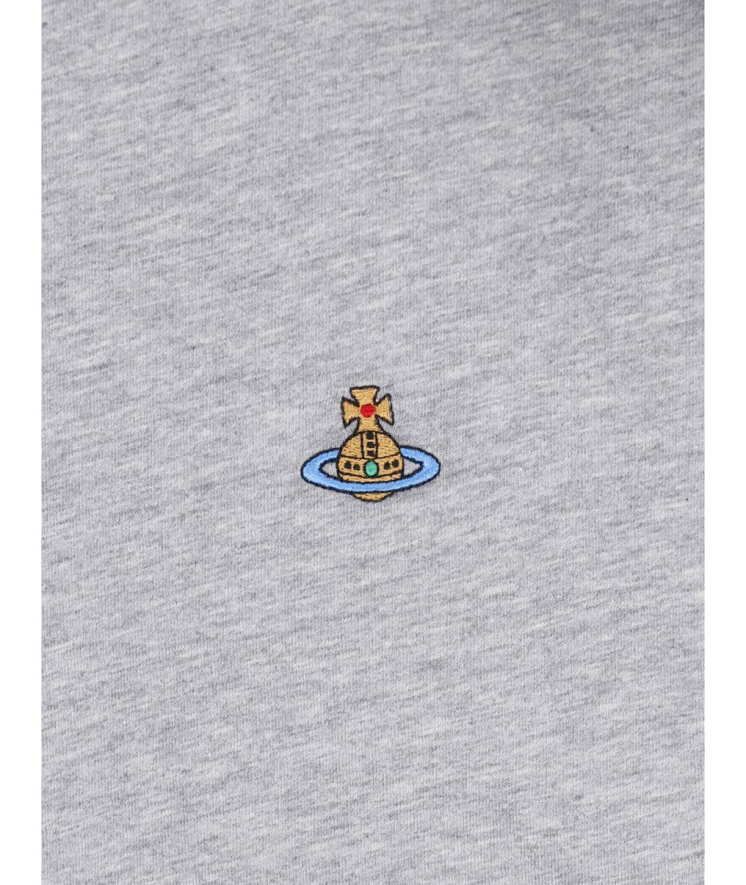 VIVIENNE WESTWOOD Серая хлопковая майка, фото 3
