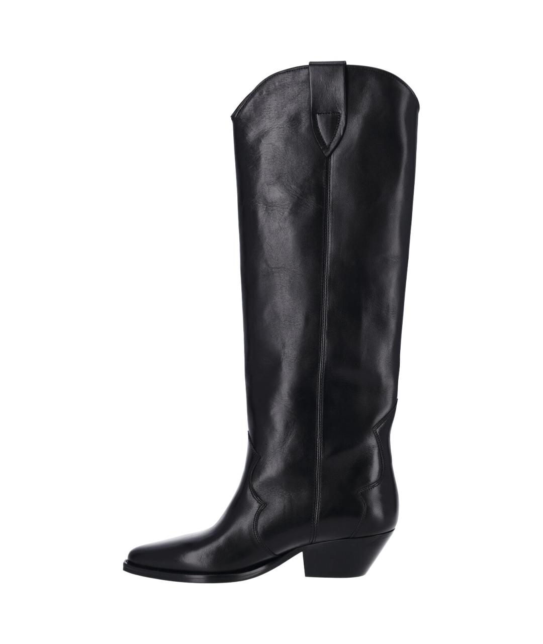 ISABEL MARANT Черные кожаные сапоги, фото 3