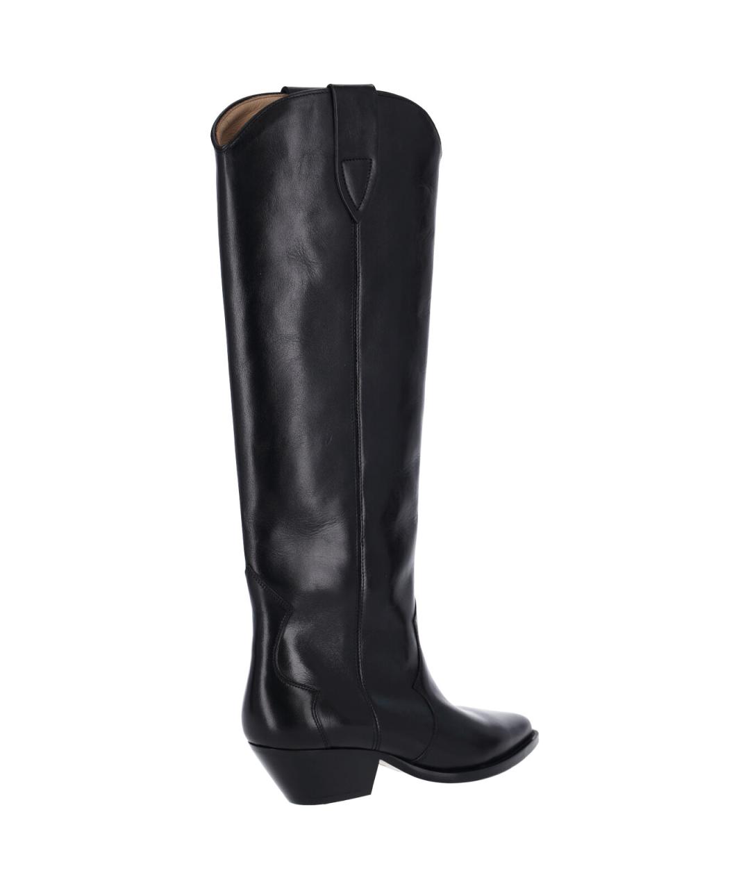 ISABEL MARANT Черные кожаные сапоги, фото 4
