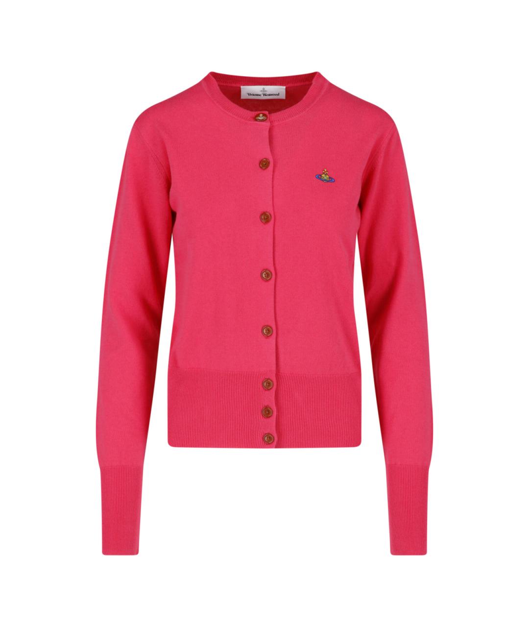 VIVIENNE WESTWOOD Розовый хлопковый кардиган, фото 1