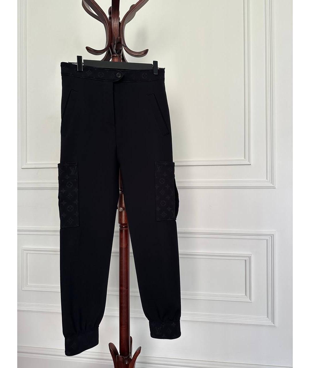 LOUIS VUITTON Черные брюки узкие, фото 2