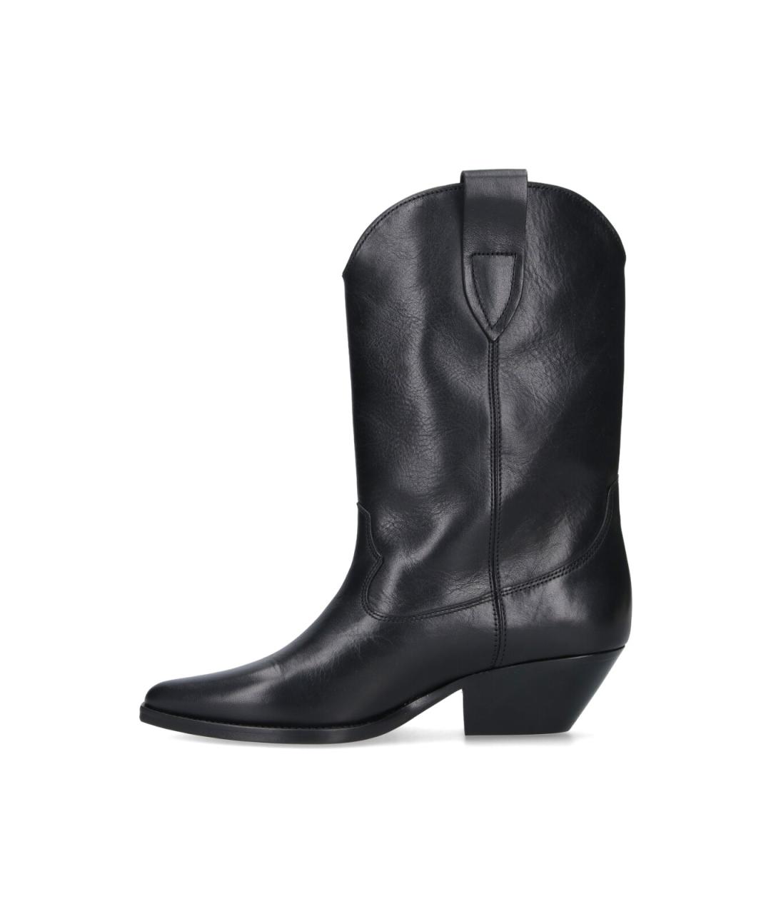 ISABEL MARANT Черные кожаные сапоги, фото 3