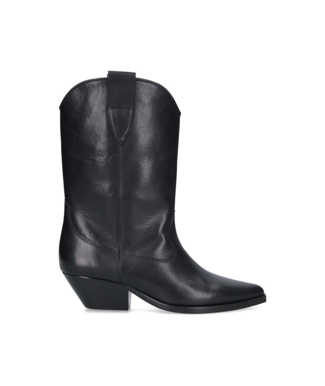 ISABEL MARANT Черные кожаные сапоги, фото 1