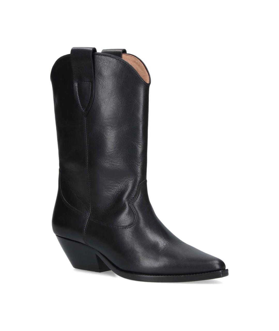 ISABEL MARANT Черные кожаные сапоги, фото 2