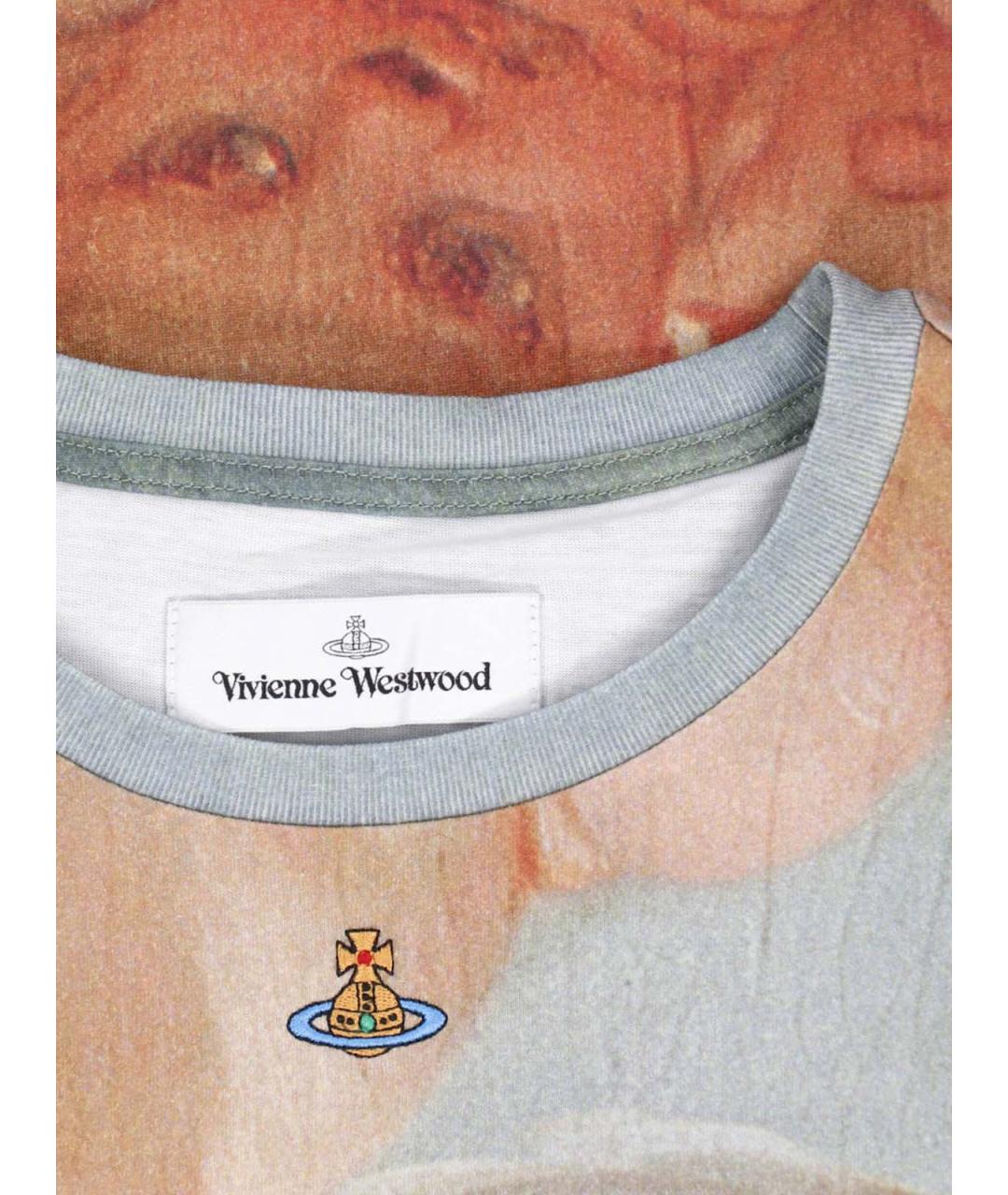VIVIENNE WESTWOOD Мульти хлопковая футболка, фото 3