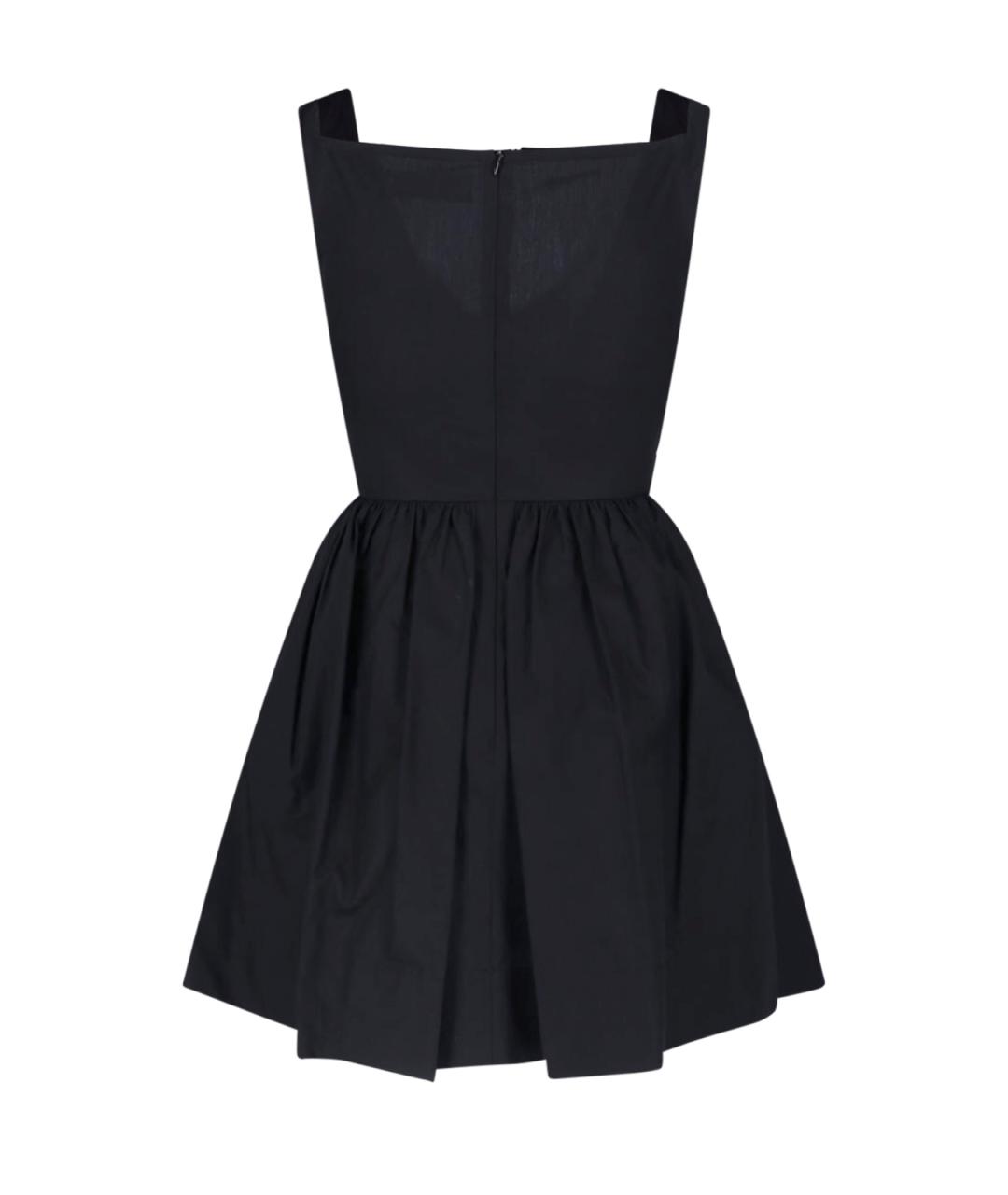VIVIENNE WESTWOOD Черное хлопковое коктейльное платье, фото 2