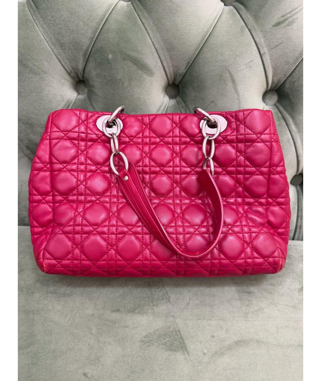 CHRISTIAN DIOR Красная сумка тоут, фото 6