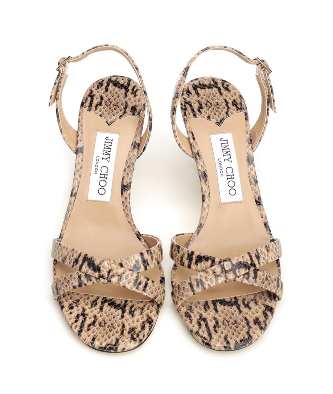 JIMMY CHOO Мульти кожаные босоножки, фото 5