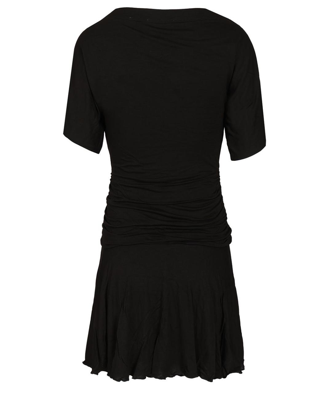 ISABEL MARANT ETOILE Черное вискозное повседневное платье, фото 2