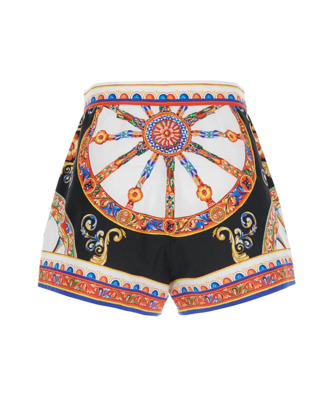 DOLCE&GABBANA Мульти хлопковые шорты, фото 2