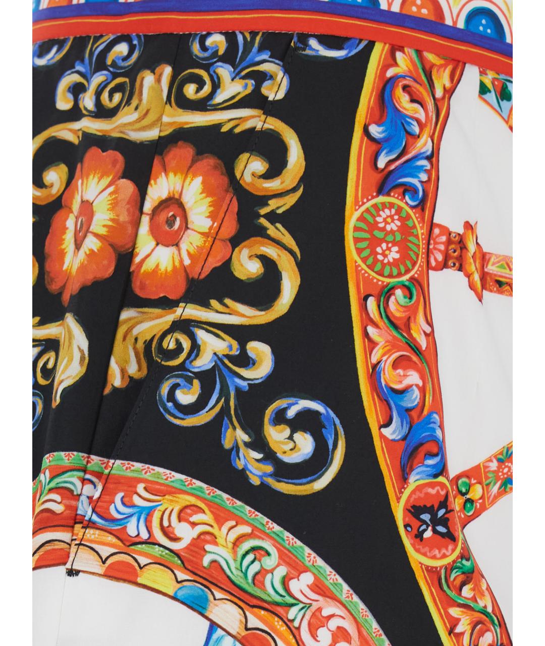DOLCE&GABBANA Мульти хлопковые шорты, фото 3