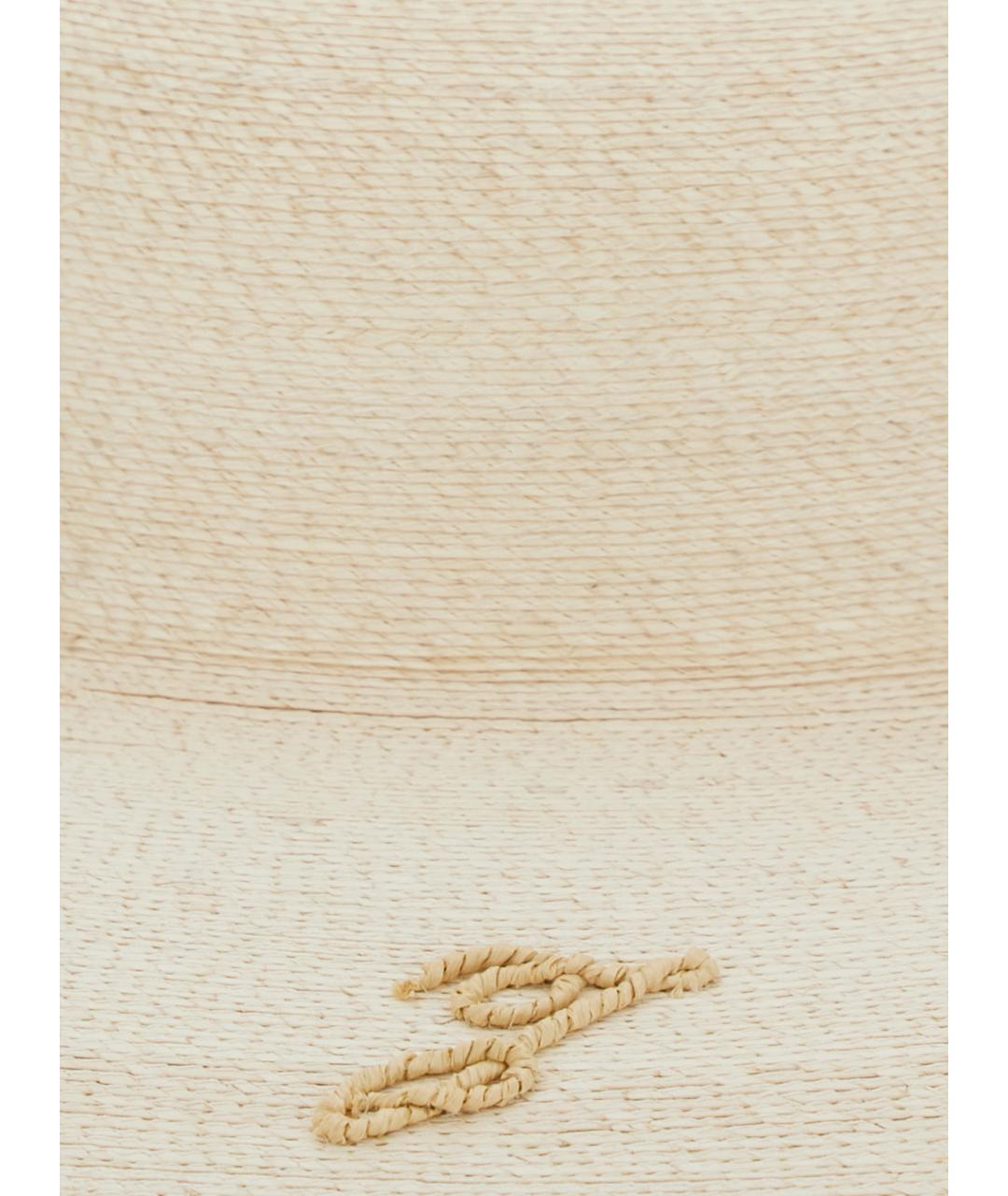 JACQUEMUS Бежевая соломенная шляпа, фото 3
