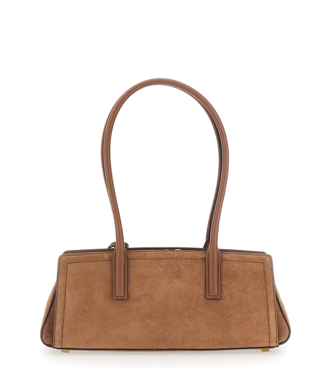 MICHAEL MICHAEL KORS Коричневая кожаная сумка с короткими ручками, фото 2