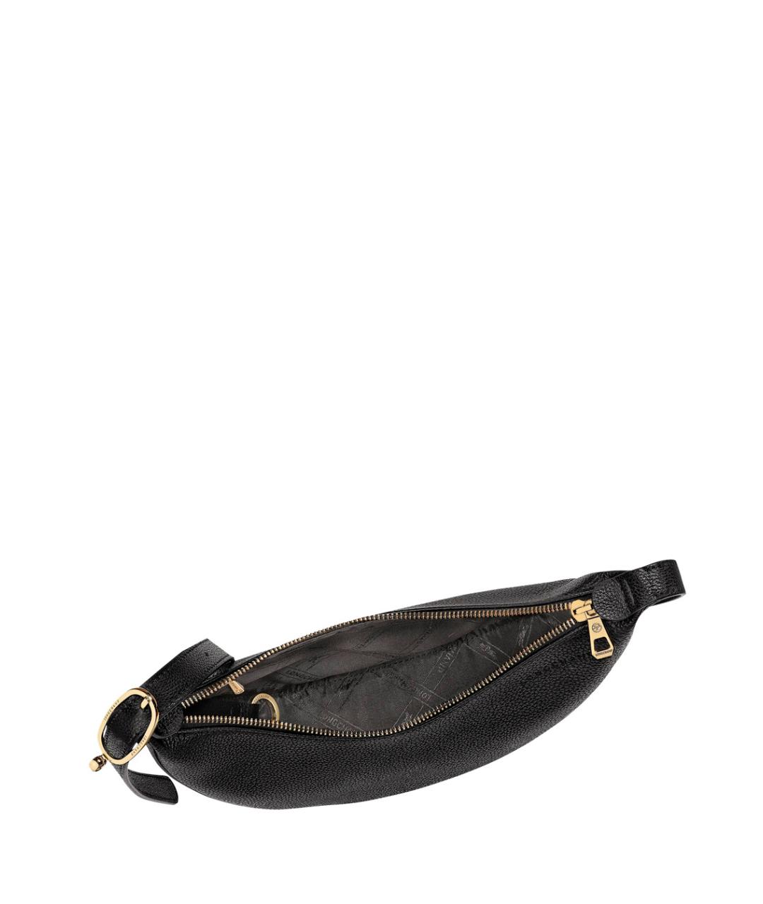 LONGCHAMP Черная кожаная сумка через плечо, фото 4