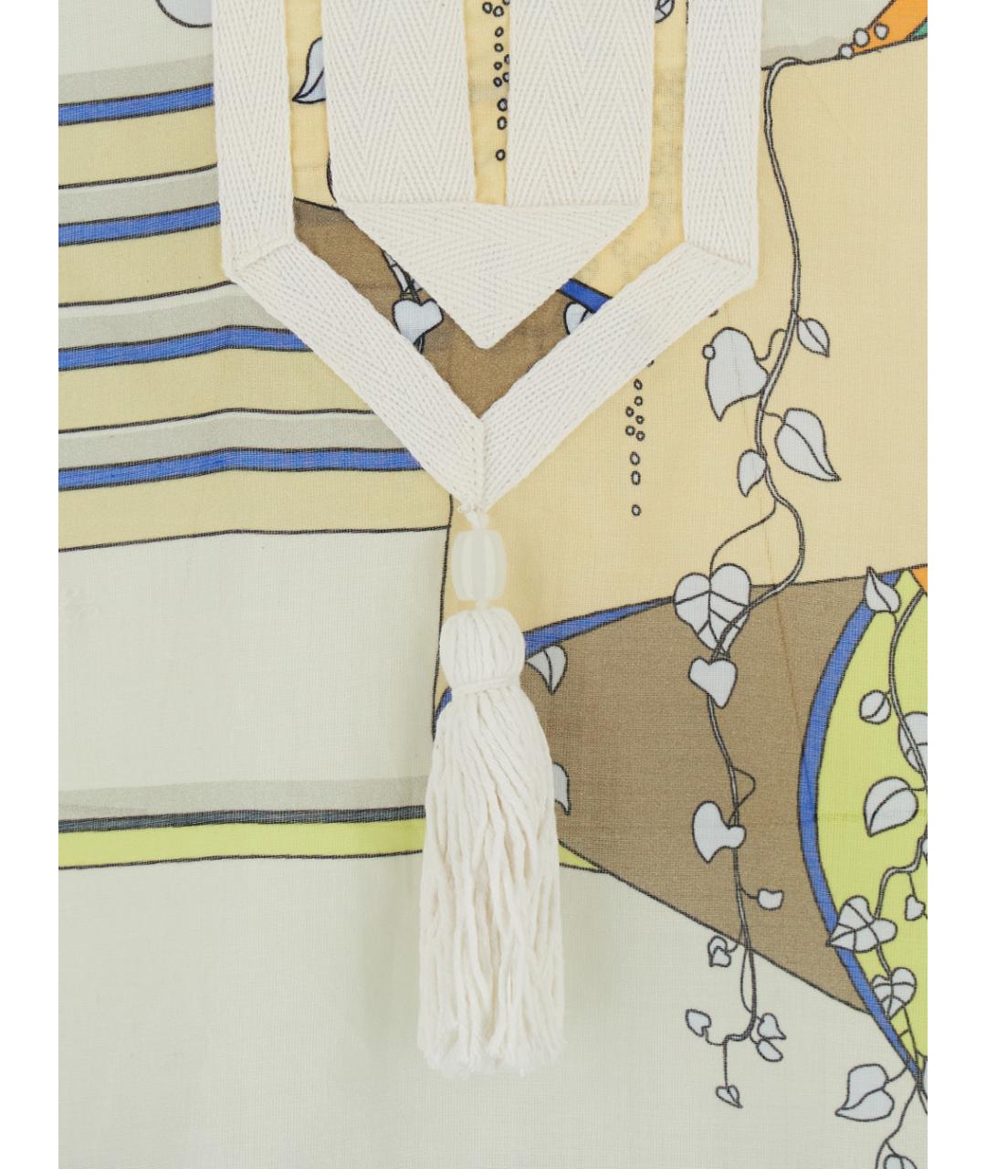 TORY BURCH Мульти хлопковое повседневное платье, фото 3