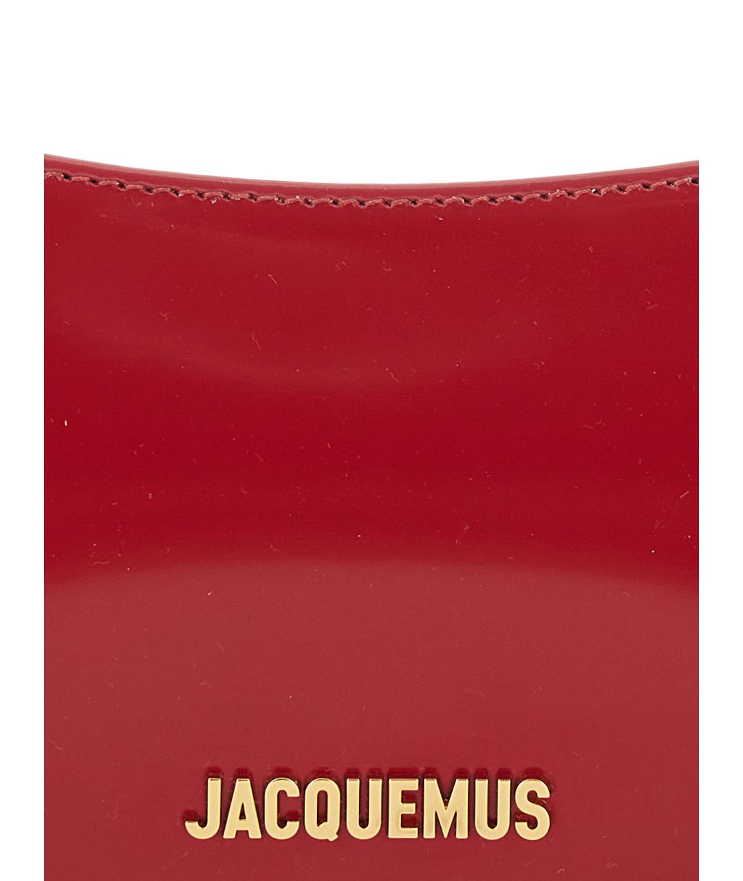 JACQUEMUS Красная сумка через плечо из лакированной кожи, фото 3