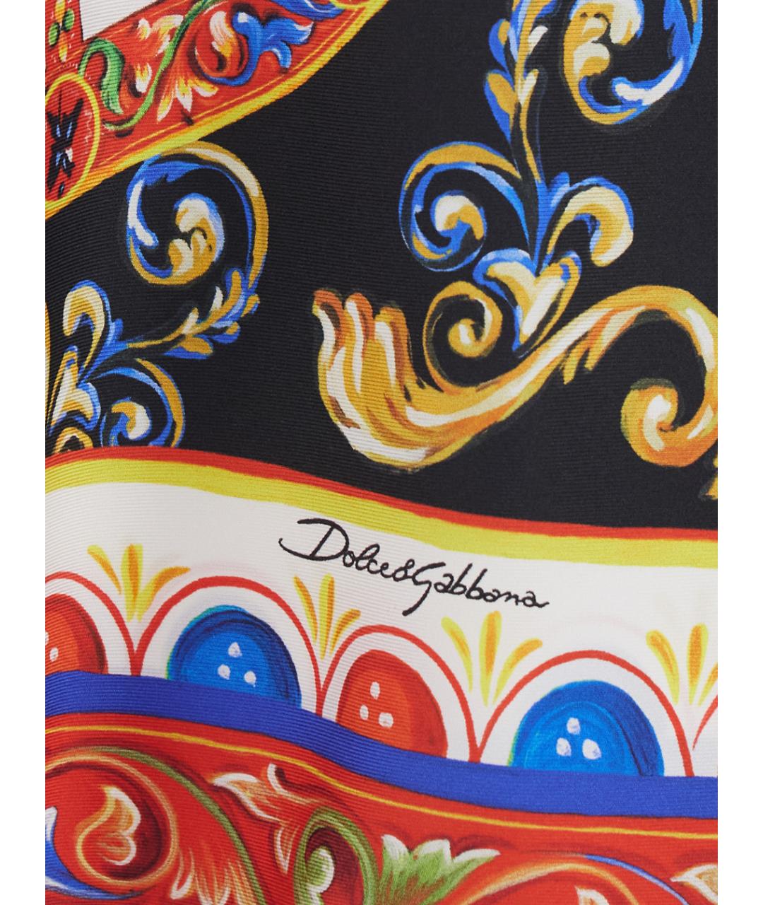 DOLCE&GABBANA Мульти шелковая блузы, фото 3