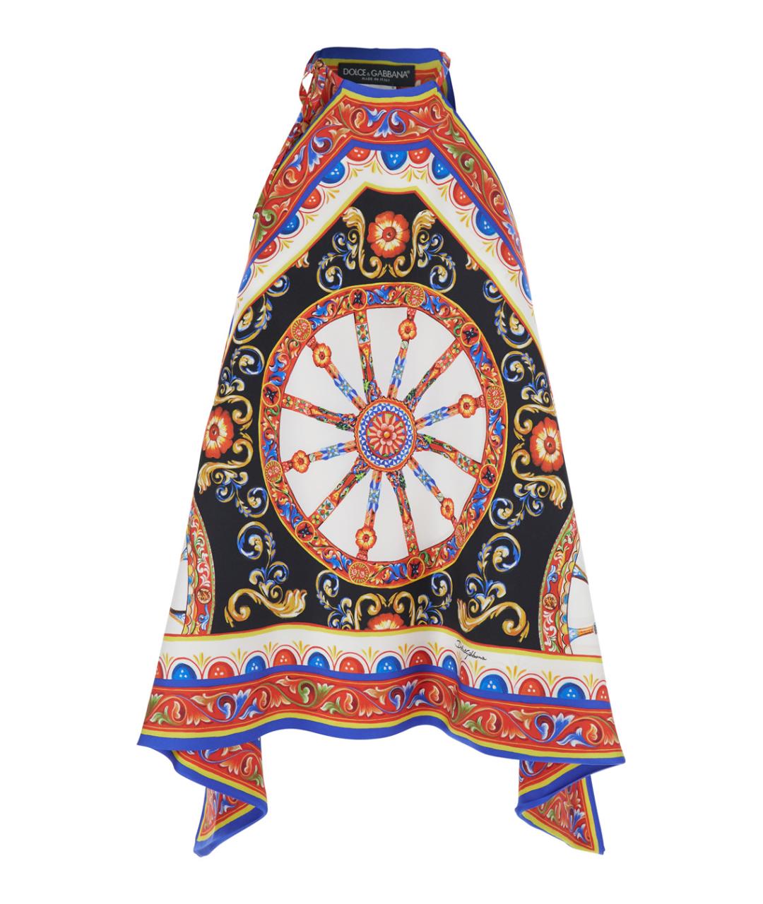 DOLCE&GABBANA Мульти шелковая блузы, фото 1