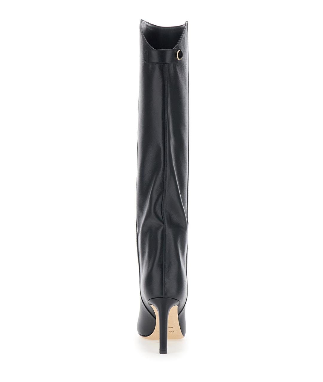JIMMY CHOO Черные кожаные сапоги, фото 4