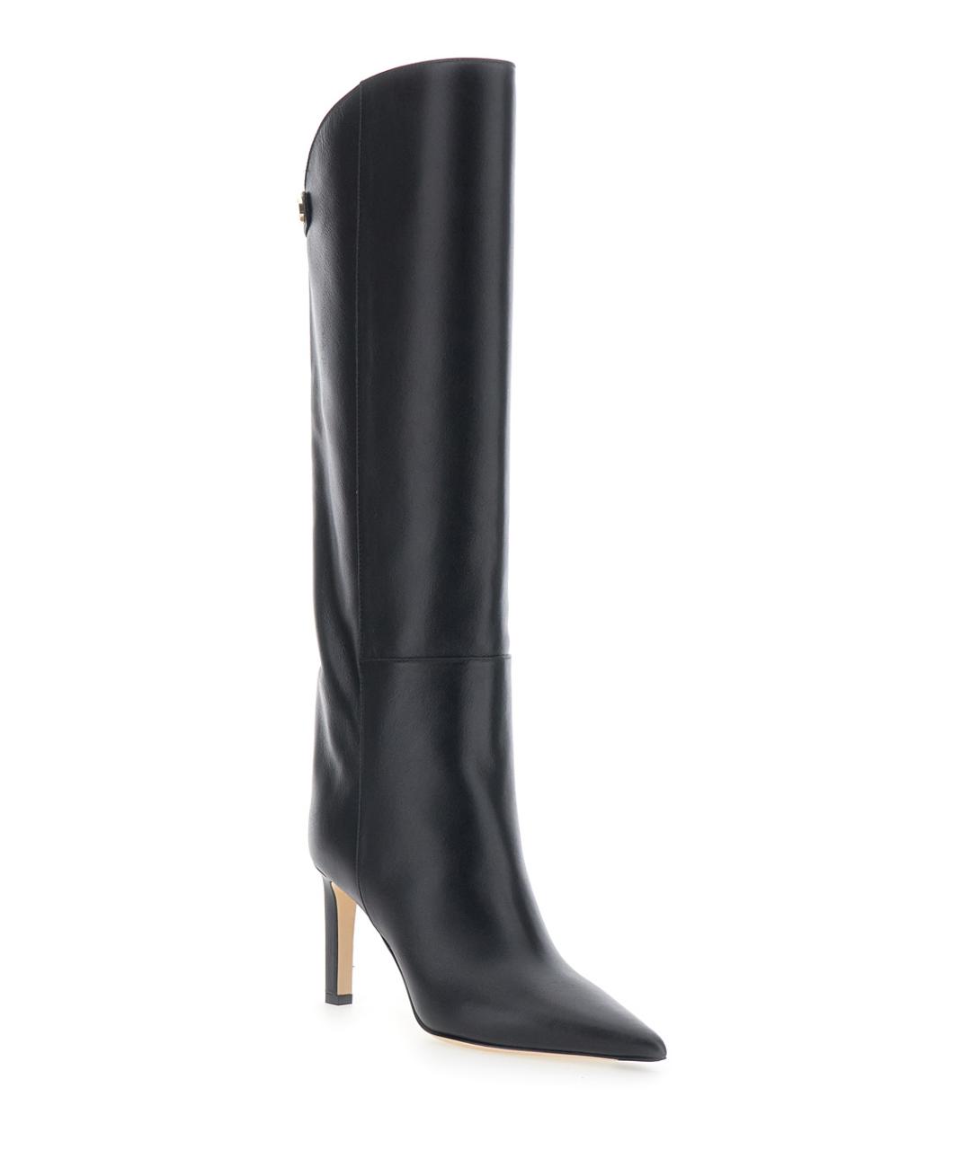 JIMMY CHOO Черные кожаные сапоги, фото 2