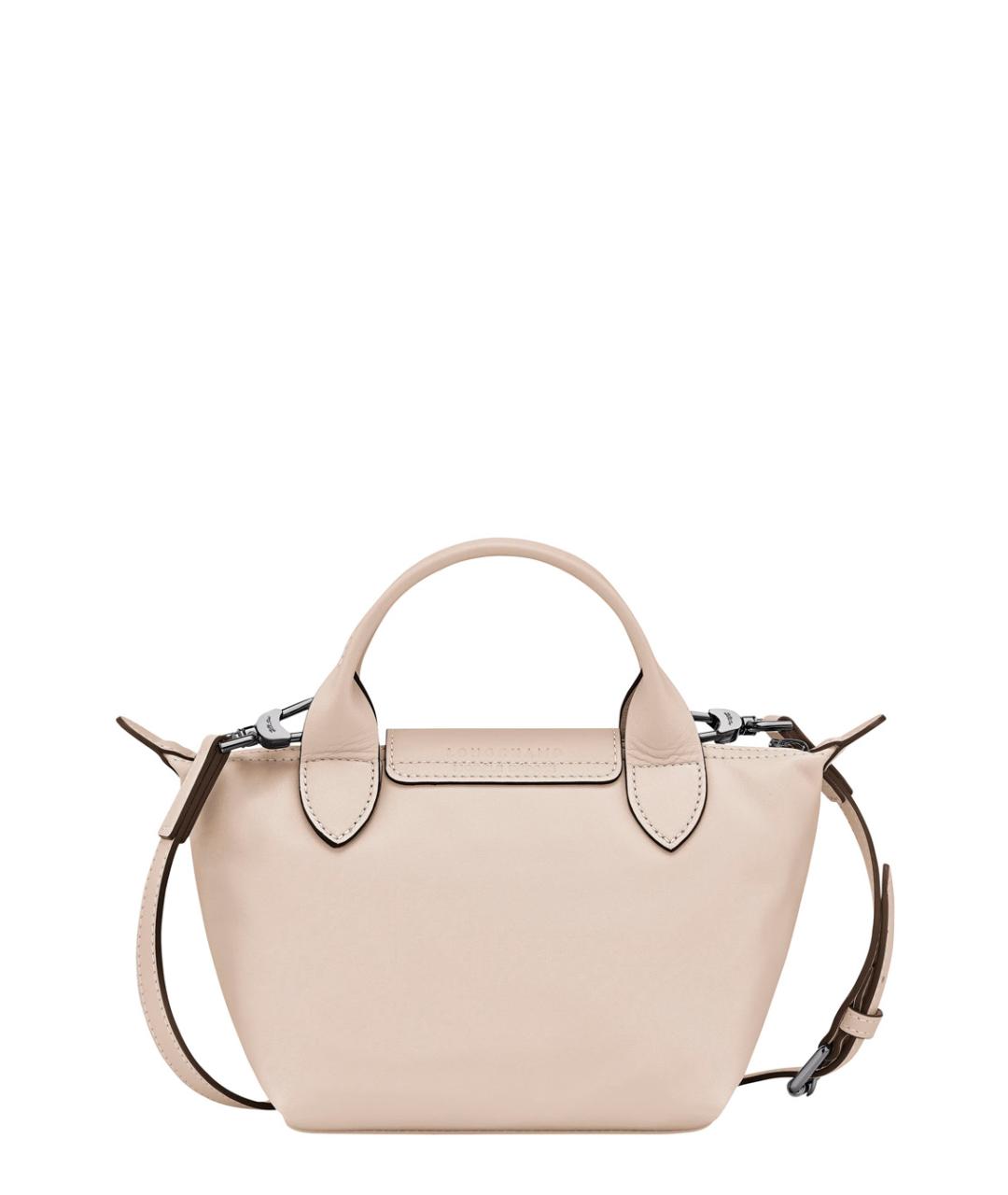 LONGCHAMP Белая кожаная сумка тоут, фото 2