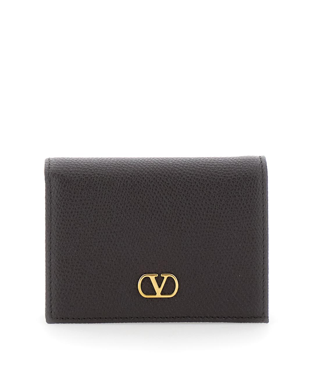 VALENTINO Коричневый кожаный кошелек, фото 1