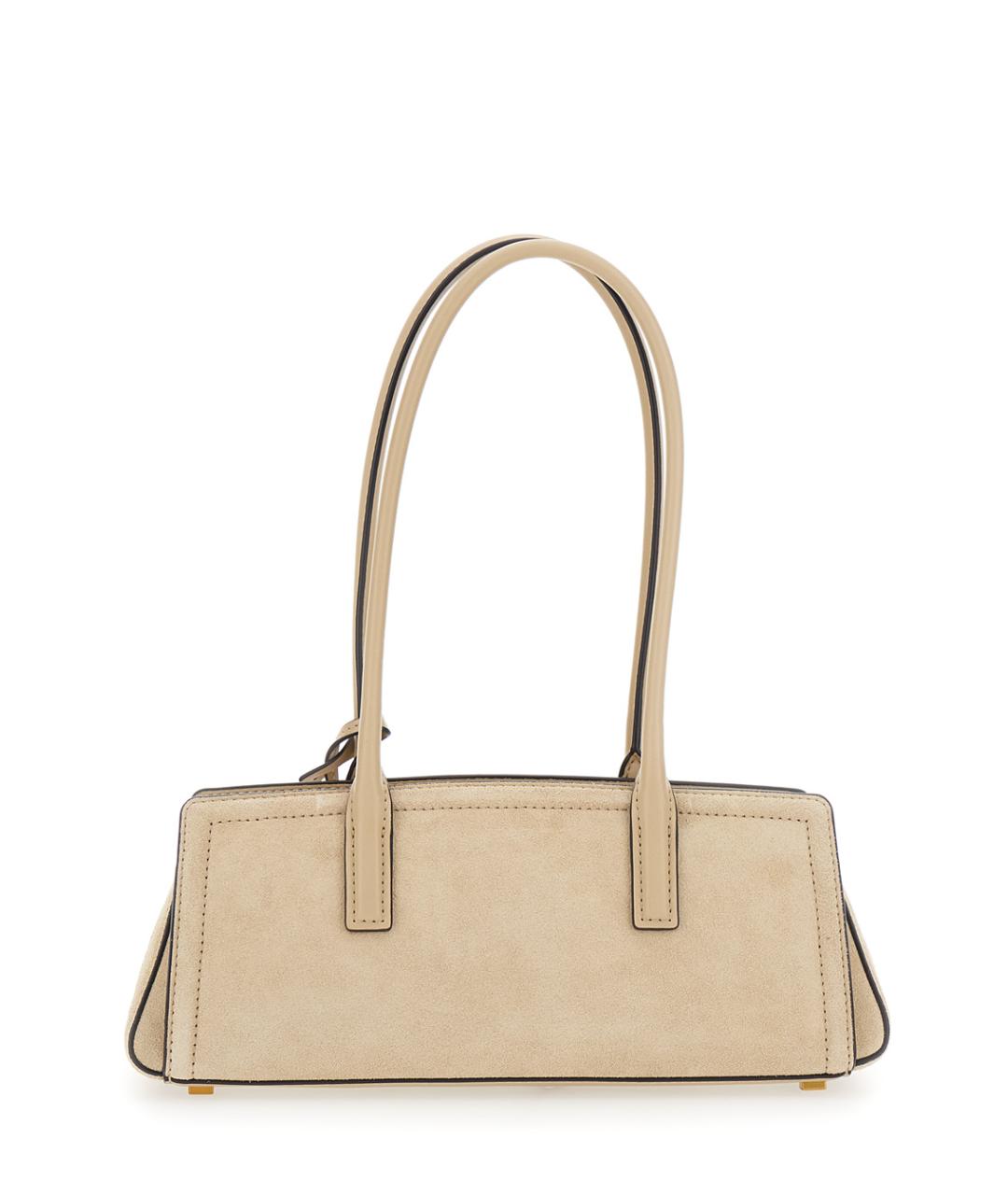 MICHAEL MICHAEL KORS Бежевая кожаная сумка с короткими ручками, фото 2