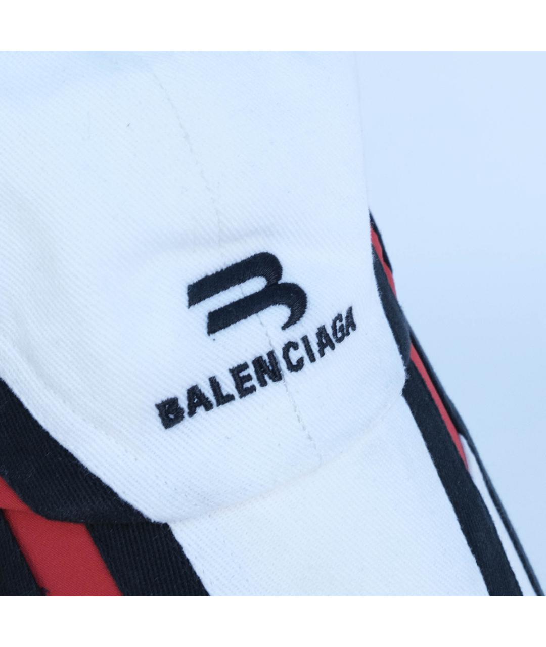 BALENCIAGA Белая хлопковая кепка, фото 5