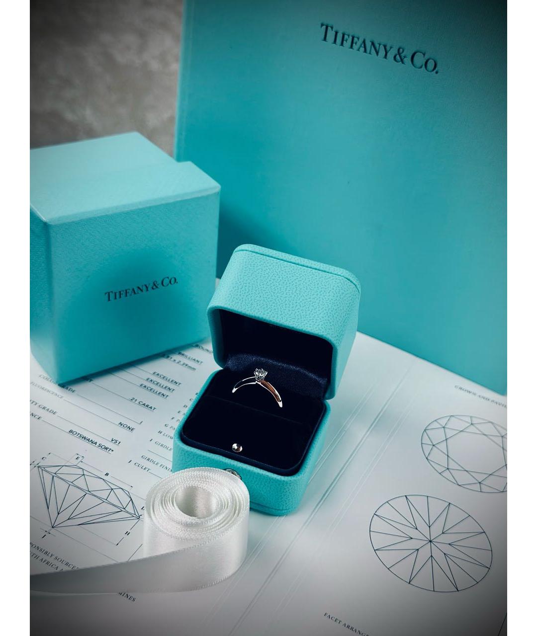 TIFFANY&CO Серебряное платиновое кольцо, фото 3