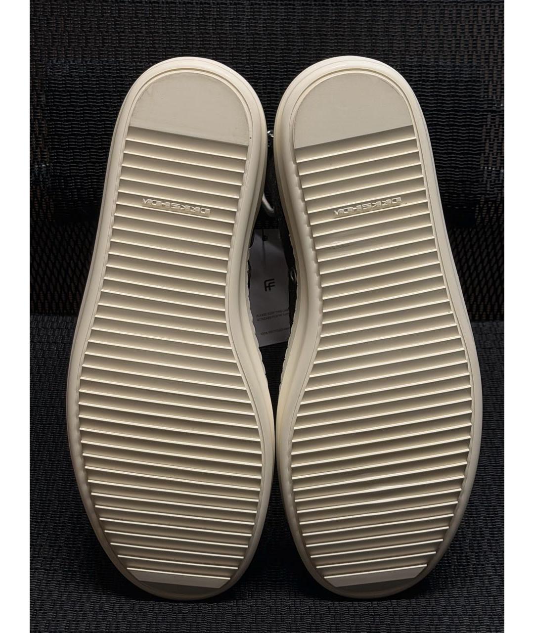 RICK OWENS DRKSHDW Коричневые высокие кроссовки / кеды, фото 5