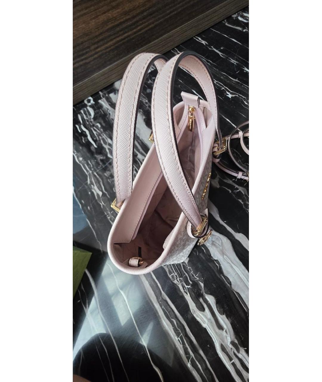 MICHAEL KORS Бежевая сумка тоут из искусственной кожи, фото 4
