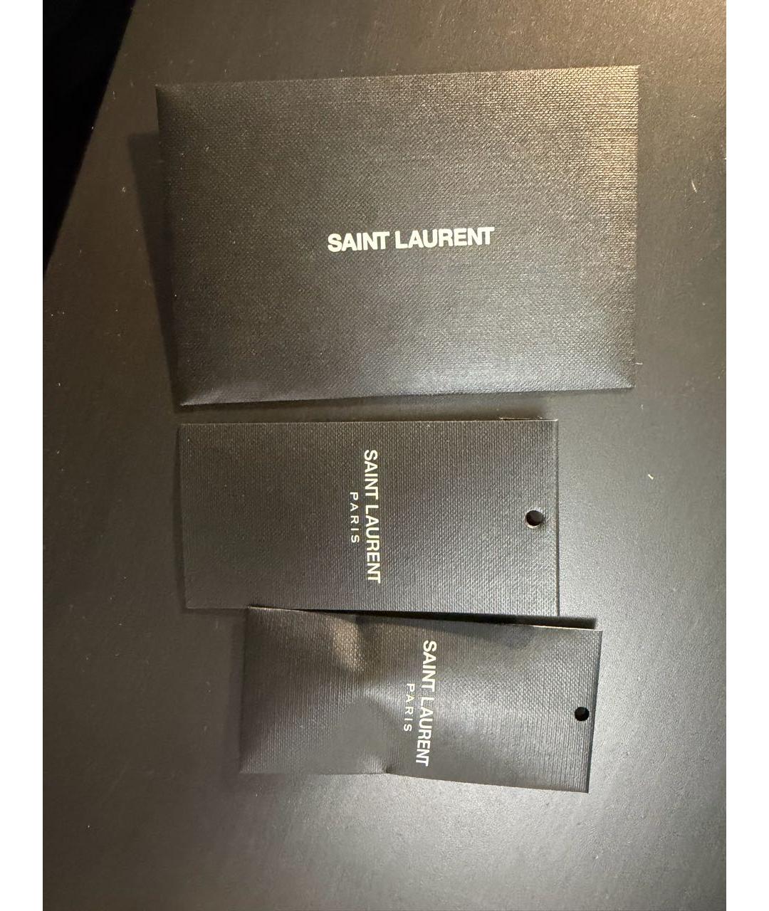 SAINT LAURENT Черная хлопковая кэжуал рубашка, фото 5