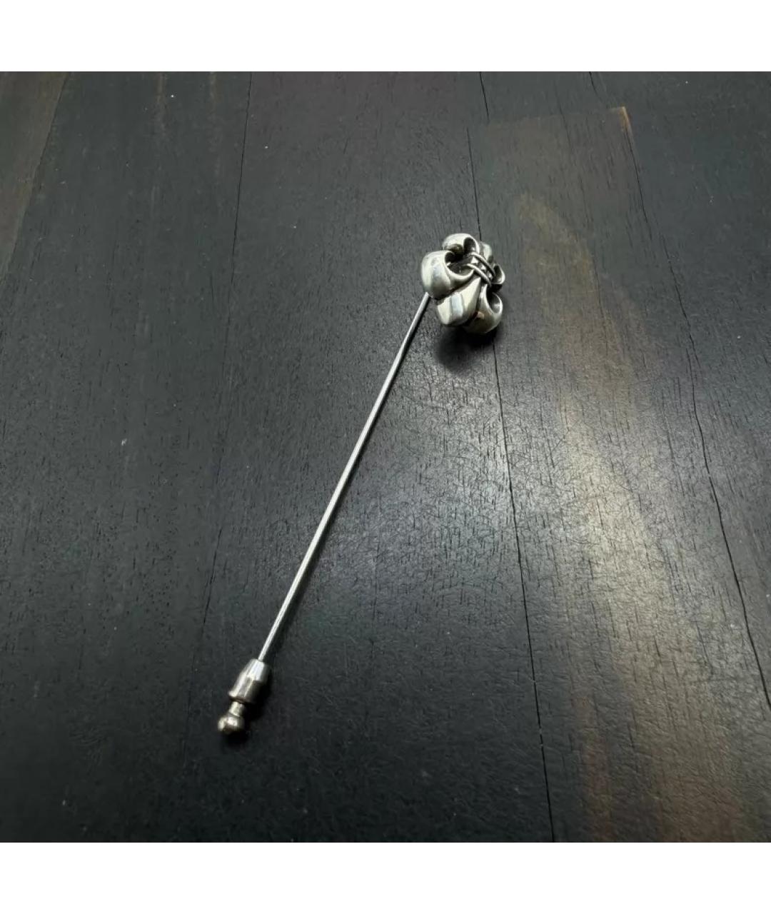 CHROME HEARTS Серебряная серебряная брошь, фото 6