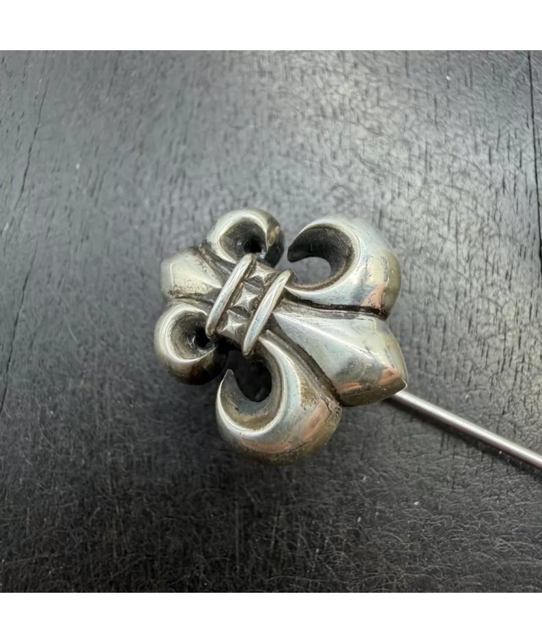 CHROME HEARTS Серебряная серебряная брошь, фото 4
