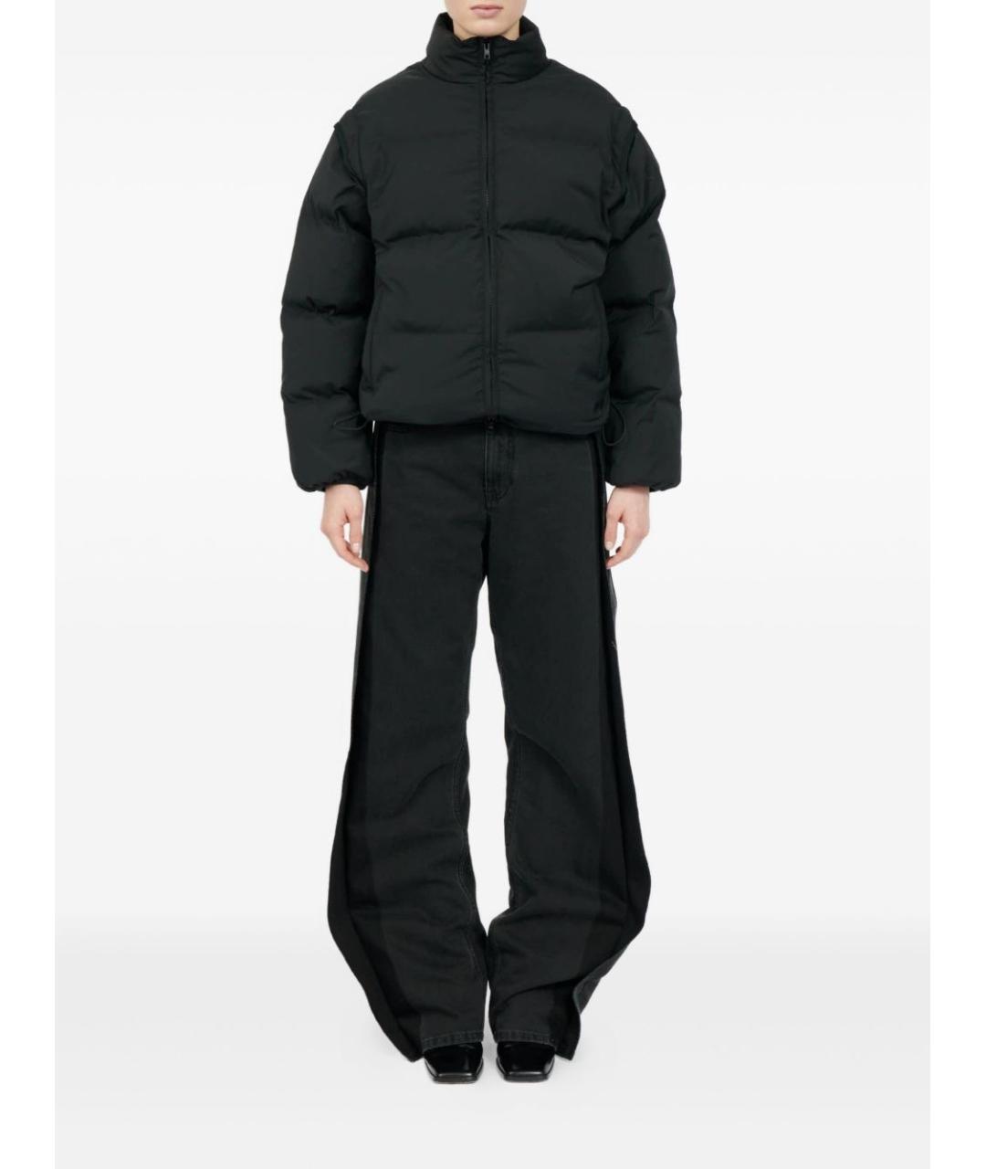MM6 MAISON MARGIELA Черная полиамидовая куртка, фото 4