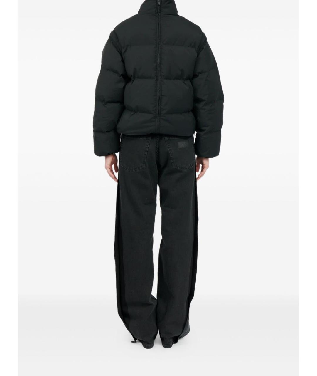 MM6 MAISON MARGIELA Черная полиамидовая куртка, фото 3