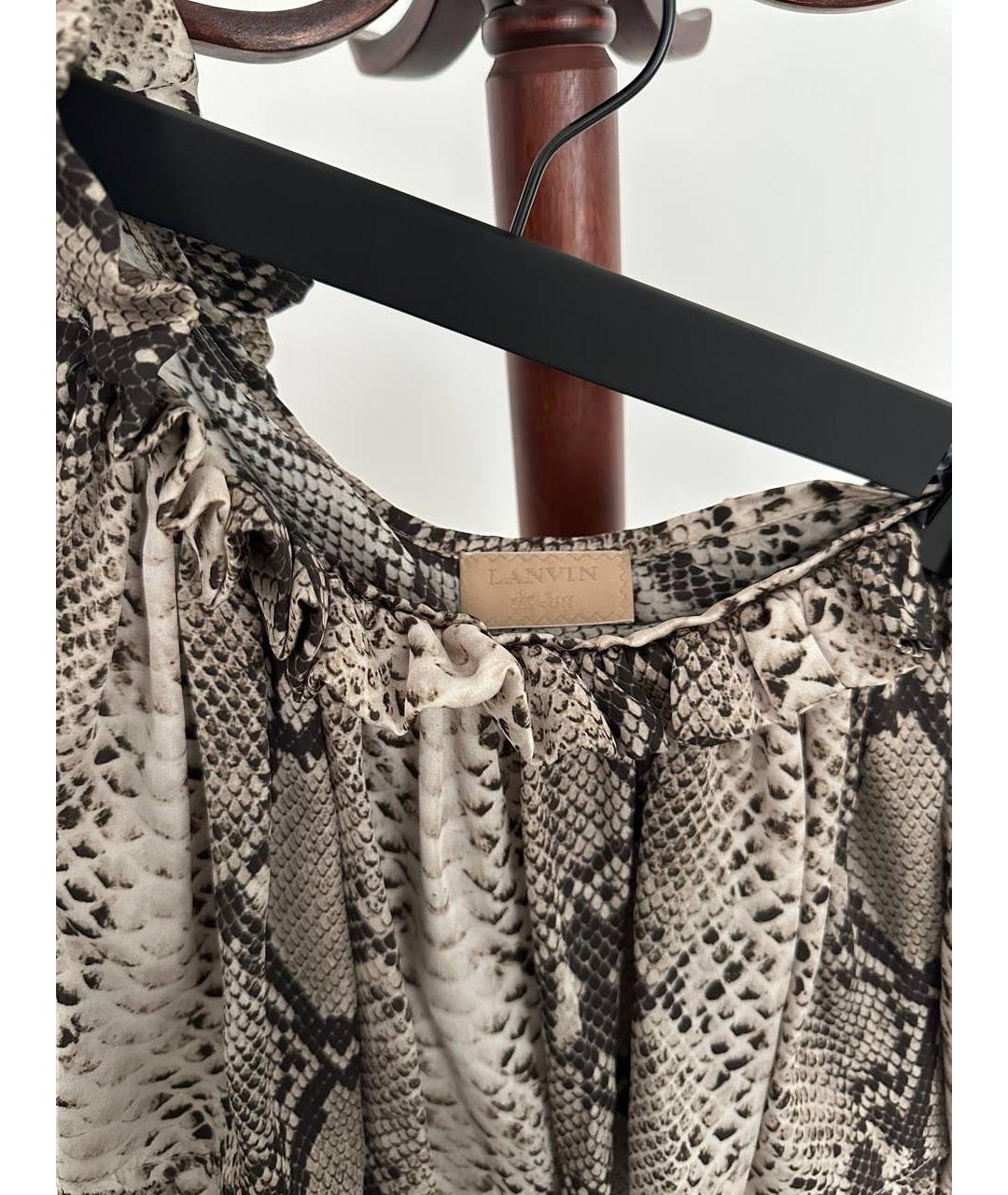 LANVIN Шифоновое коктейльное платье, фото 3